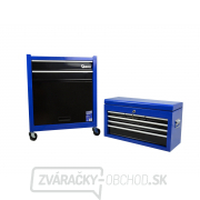 Dielenský vozík nevybavený, 2dielny s nadstavbou - bedňou, 9 zásuviek náhled