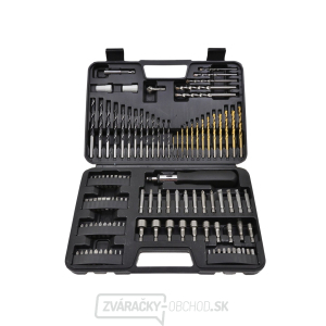 Vrtáky a bity, rôzne rozmery, súprava 110 ks Vrtáky a bity, rôzne rozmery, súprava 110 ks gallery main image