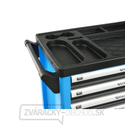 Dielenský montážny vozík vybavený, 243 ks náradia, 7 zásuviek a skrinka - GEKO G10833 Dielenský montážny vozík vybavený, 243 ks náradia, 7 zásuviek a skrinka - GEKO G10833 náhled