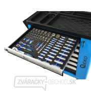 Dielenský montážny vozík vybavený, 243 ks náradia, 7 zásuviek a skrinka - GEKO G10833 Dielenský montážny vozík vybavený, 243 ks náradia, 7 zásuviek a skrinka - GEKO G10833 náhled