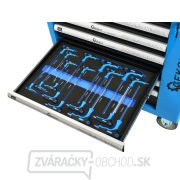 Dielenský montážny vozík vybavený, 243 ks náradia, 7 zásuviek a skrinka - GEKO G10833 Dielenský montážny vozík vybavený, 243 ks náradia, 7 zásuviek a skrinka - GEKO G10833 náhled