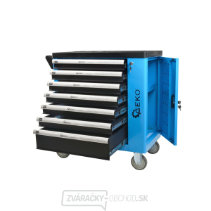 Dielenský montážny vozík vybavený, 243 ks náradia, 7 zásuviek a skrinka - GEKO G10833 Dielenský montážny vozík vybavený, 243 ks náradia, 7 zásuviek a skrinka - GEKO G10833 gallery main image