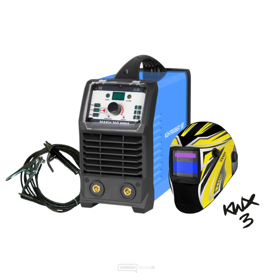 Invertor MAKIN 160 MMA + káble 16/3m + kukla