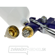 Striekacia pištoľ GEKO HVLP, tryska 1.4 mm, objem 600 ml, regulátor tlaku a odlučovač vody náhled