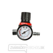 Striekacia pištoľ GEKO HVLP, tryska 1.4 mm, objem 600 ml, regulátor tlaku a odlučovač vody náhled