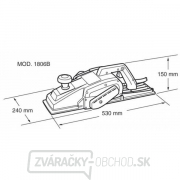 MAKITA Veľkoplošný hoblík 1806B náhled