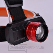 Solight LED čelové nabíjacie svietidlo, 3W, 150l, zoom, Li-ion, USB náhled