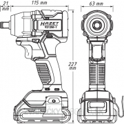Rázový skrutkovač akumulátorový HAZET 9212-1 Náhľad