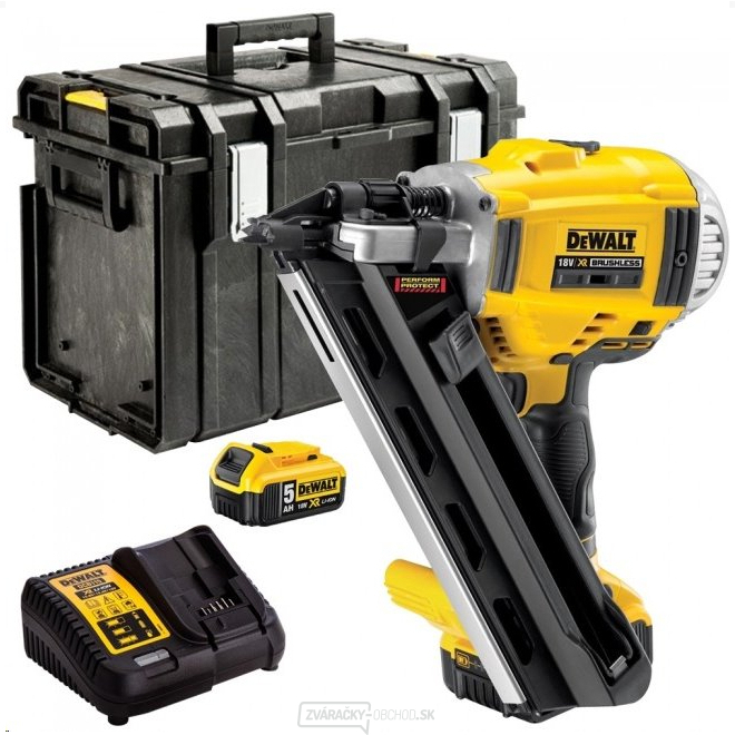 Aku dvojrýchlostné sponkovačka 2x5,0Ah 18V XR Li-Ion DeWALT DCN693P2