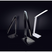 Solight LED stolná lampička stmievateľná, 12W, voľba teploty svetla, USB, čierny lesk náhled