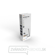 Solight LED stolná lampička stmievateľná, 12W, voľba teploty svetla, USB, čierny lesk náhled