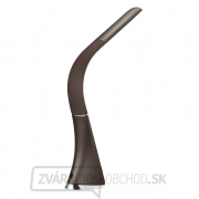 Solight LED stolná lampička s displejom, 6W, 4100K, koža, hnedá náhled