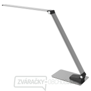 Solight LED stolná lampička stmievateľná, 11W, zmena chromatičnosti, brúsený hliník, strieborná Náhľad