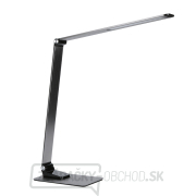 Solight LED stolná lampička stmievateľná, 11W, zmena chromatičnosti, brúsený hliník, strieborná Náhľad