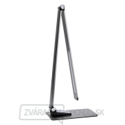 Solight LED stolná lampička stmievateľná, 11W, zmena chromatičnosti, brúsený hliník, strieborná náhled