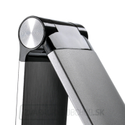 Solight LED stolná lampička stmievateľná, 11W, zmena chromatičnosti, brúsený hliník, strieborná náhled