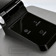 Solight LED stolná lampička stmievateľná, 11W, zmena chromatičnosti, brúsený hliník, strieborná náhled