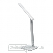 Solight LED stmievateľná stolná lampička s displejom, 6W, voľba teploty svetla, biely lesk Náhľad