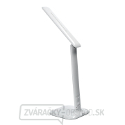 Solight LED stmievateľná stolná lampička s displejom, 6W, voľba teploty svetla, biely lesk Náhľad
