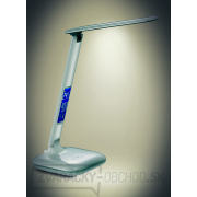 Solight LED stmievateľná stolná lampička s displejom, 6W, voľba teploty svetla, biely lesk náhled