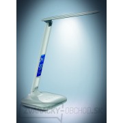 Solight LED stmievateľná stolná lampička s displejom, 6W, voľba teploty svetla, biely lesk náhled