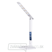 Solight LED stmievateľná stolná lampička s displejom, 6W, voľba teploty svetla, biely lesk Solight LED stmievateľná stolná lampička s displejom, 6W, voľba teploty svetla, biely lesk gallery main image