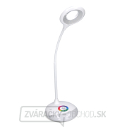Solight LED stolná lampička nabíjacia, 5W, RGB podsvietenie, stmievateľná, USB napájanie náhled