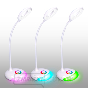 Solight LED stolná lampička nabíjacia, 5W, RGB podsvietenie, stmievateľná, USB napájanie náhled