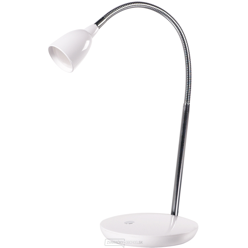 Solight LED stolná lampička, 2.5W, 3000K, podstavec, biela farba