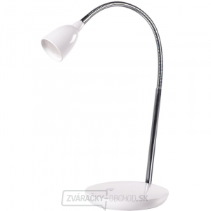 Solight LED stolná lampička, 2.5W, 3000K, podstavec, biela farba