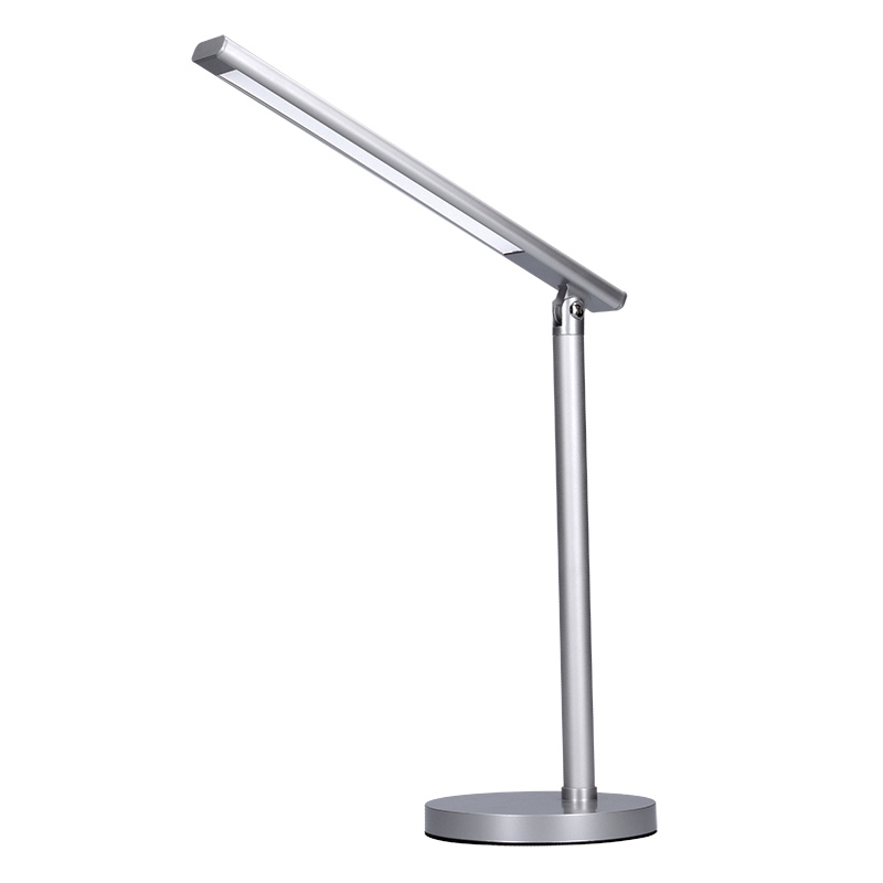 Solight LED stolná lampička, 7W, stmievateľná, zmena chromatičnosti, strieborná farba