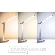 Solight LED stolná lampička, 7W, stmievateľná, zmena chromatičnosti, strieborná farba náhled