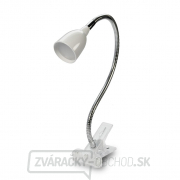 Solight LED stolná lampička, 2.5W, 3000K, clip, biela farba Náhľad