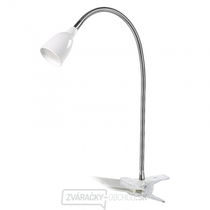 Solight LED stolná lampička, 2.5W, 3000K, clip, biela farba