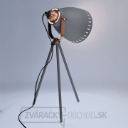 Solight stolná lampa Torino, trojnožka, 52cm, E27, sivá Náhľad