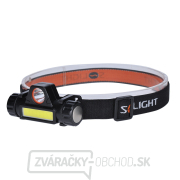 Solight LED čelové nabíjacie svietidlo, 3W + COB, 150 + 120lm, Li-ion, USB Solight LED čelové nabíjacie svietidlo, 3W + COB, 150 + 120lm, Li-ion, USB gallery main image