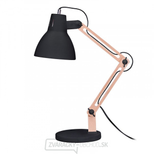 Solight stolná lampa Falun, E27, čierna gallery main image