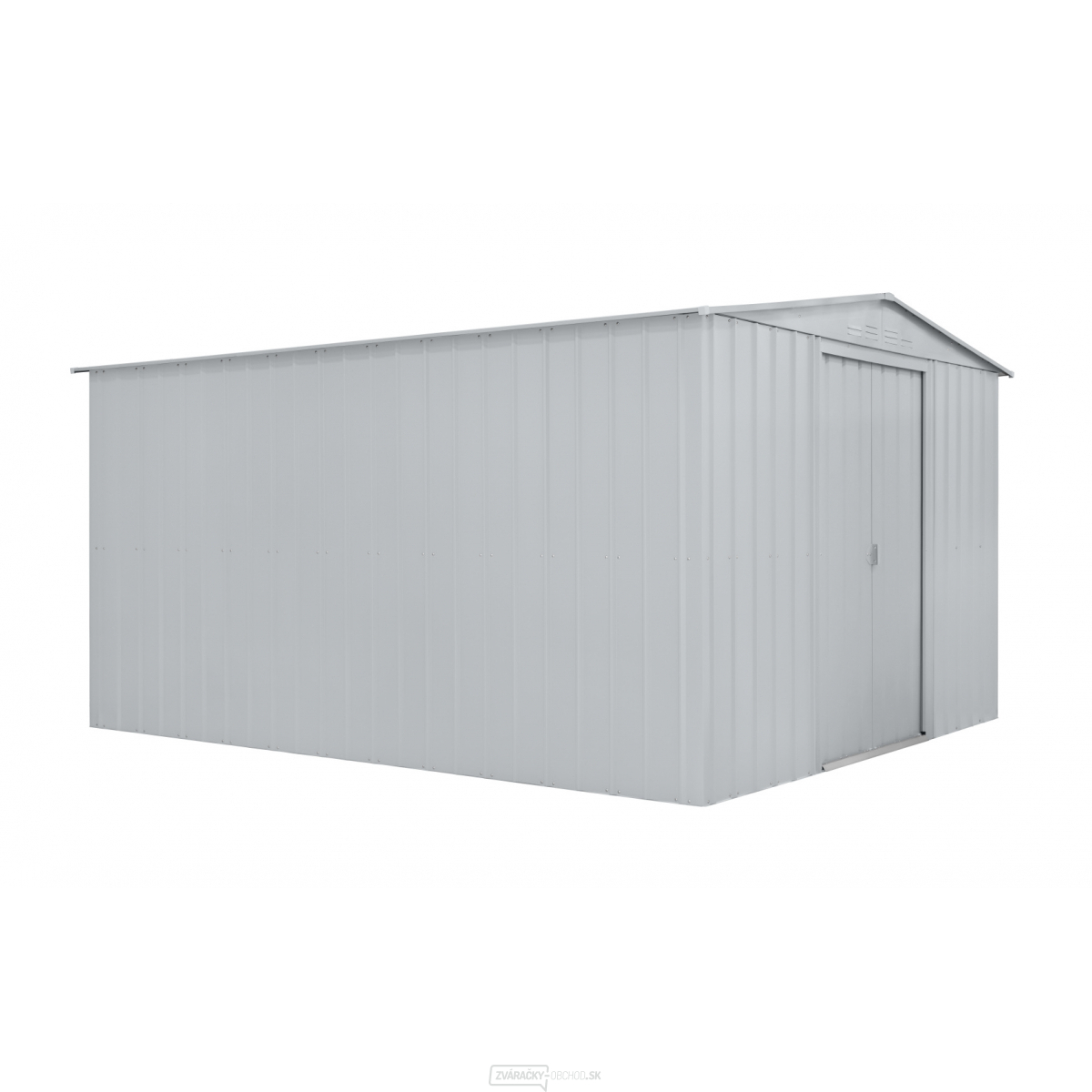 domček GLOBEL 1012 STRIEBORNÝ so strešným oknom