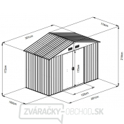 Záhradný domček MAXTORE 106 ZELENÝ Náhľad