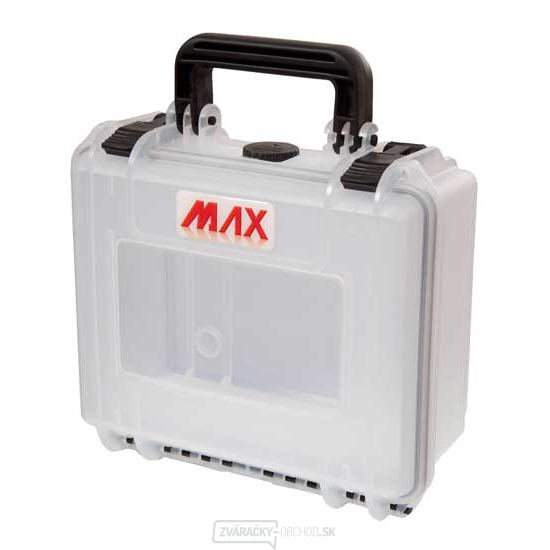 MAX Plastový kufor, 258x243xH 117,5mm, IP 67, farba transparentná