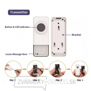 Zvonček bezdrôtový Geti GWD 307W na batérie náhled