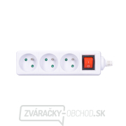 Solight viacnásobná zásuvka, 3 zásuvky, vypínač Solight viacnásobná zásuvka, 3 zásuvky, vypínač gallery main image
