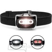 Solight čelové LED svietidlo, 3W + červené svetlo, 3x AAA Náhľad