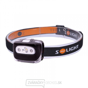 Solight čelové LED svietidlo, 3W + červené svetlo, 3x AAA