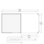 Drevený domček KARIBU QUBIC 2 + prístavok 266 cm (88528) natur Náhľad