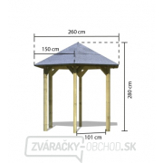 Záhradný altánok KARIBU LISABON 28744 Náhľad