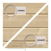 Drevený domček KARIBU DEVIN (23486) natur náhled