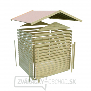 Drevený domček KARIBU DANA (23485) natur náhled