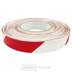 Protišmyková samolepiaca páska 25mm/18,3m - červeno/biela