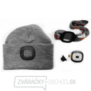 Čiapka s LED svetlom - šedá Čiapka s LED svetlom - šedá gallery main image